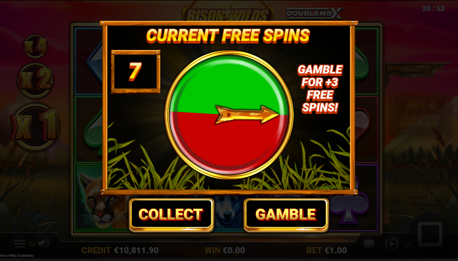 Bison Wilds Double Max Slot gamble free spins